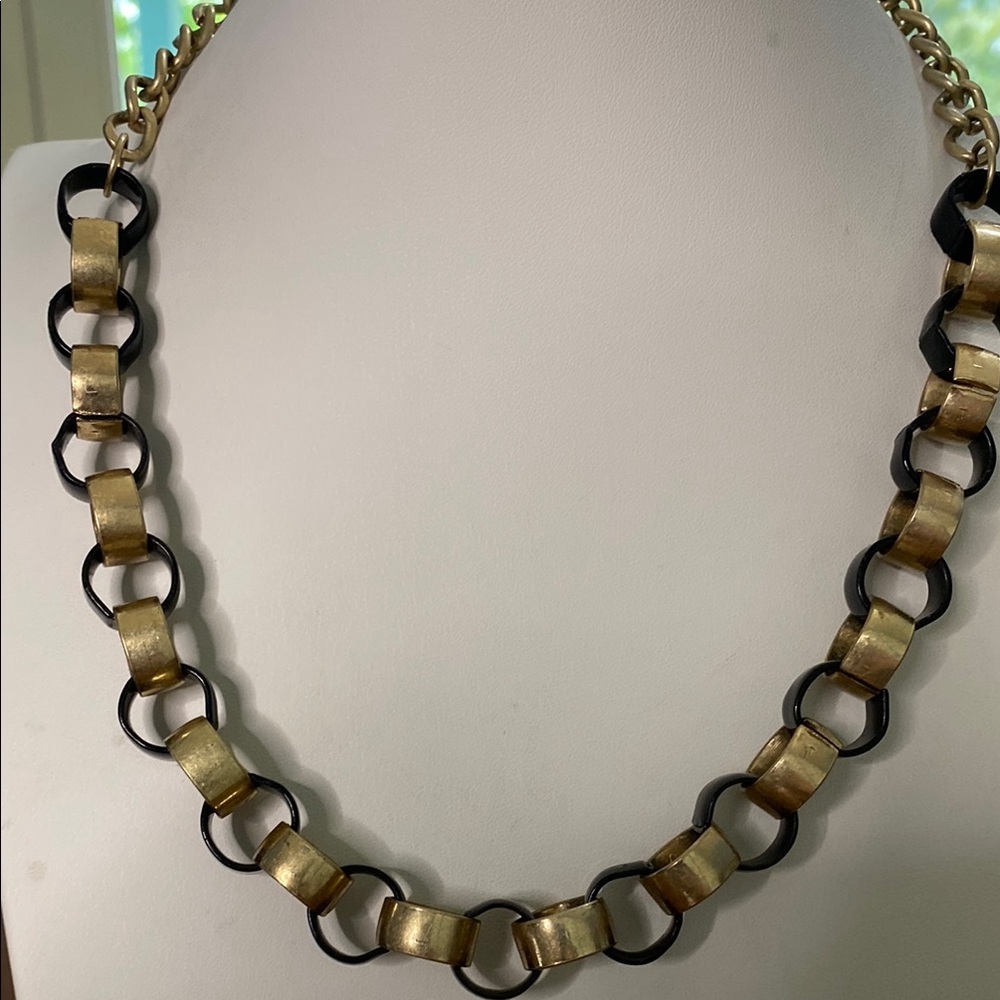 10/$10 Gold and Black Chain Link Necklace